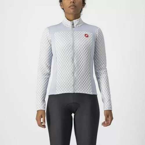Castelli Sfida 2 Jersey FZ - Silver Gray/White
