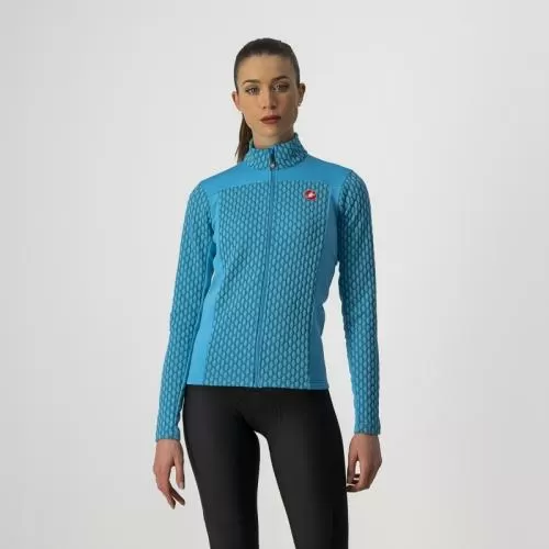 Castelli Sfida 2 Jersey FZ - Teal Blue/Sky Blue