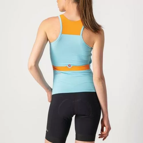 Castelli Solaris Top - Skylight/Pop Orange