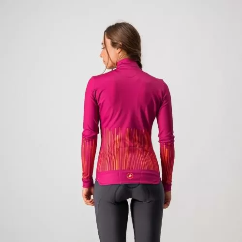 Castelli Sorpresa Jersey FZ - Magenta/Orange