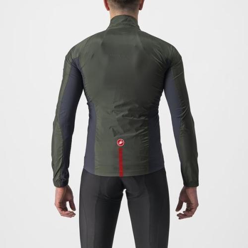 Castelli Squadra Stretch Jacket - Military Green/Dark Gray