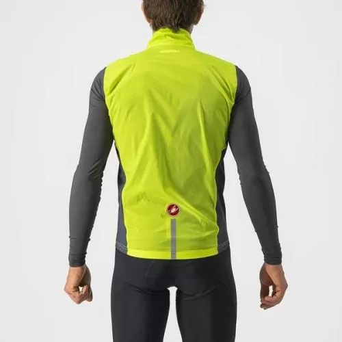 Castelli Squadra Stretch Vest - Electric Lime/Dark Gray