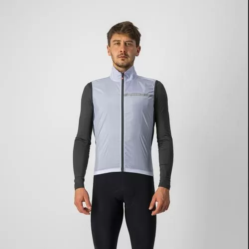 Castelli Squadra Stretch Vest - Silver Gray/Dark Gray