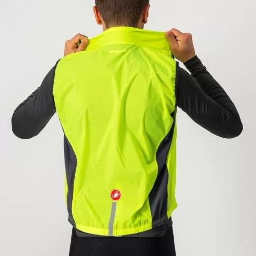 Castelli Squadra Stretch Vest - Yellow Fluo/Dark Gray