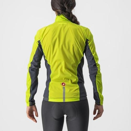 Castelli Squadra Stretch W Jacket - Electric Lime/Dark Gray