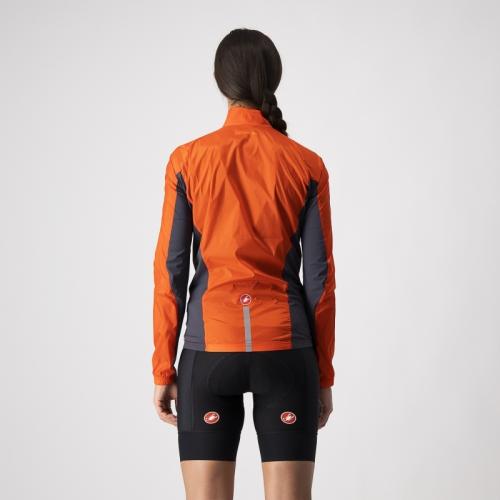 Castelli Squadra Stretch W Jacket - Fiery Red/Dark Gray