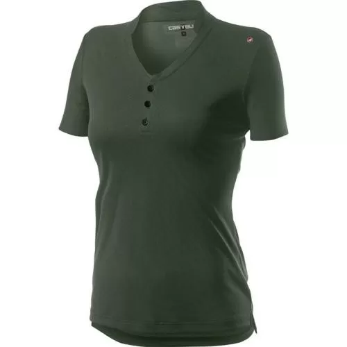 Castelli Tech W Polo - Military Green