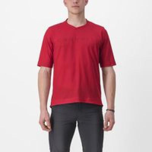Castelli Trail Tech Tee 2 - Dark Red (Grösse: XL)