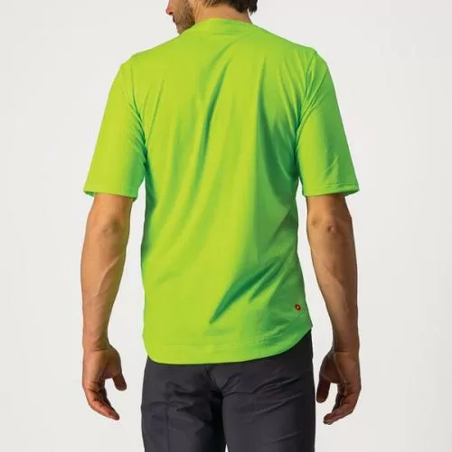 Castelli Trail Tech Tee - Electric Lime/Dark Lime