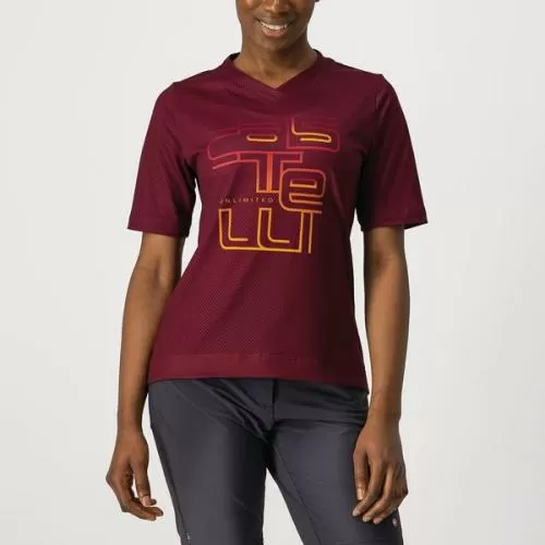 Castelli Trail Tech W Tee - Barbaresco Red