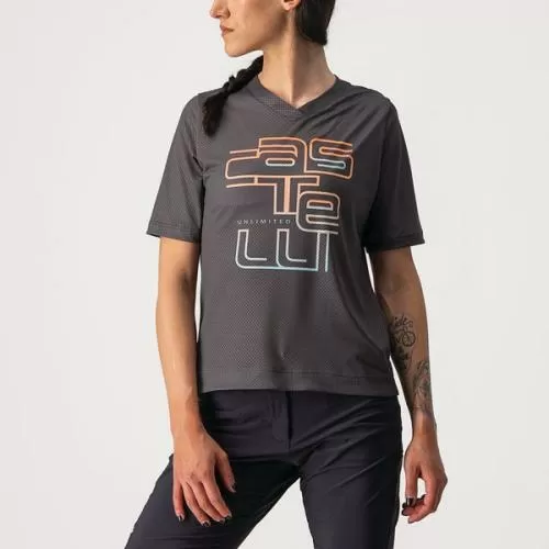 Castelli Trail Tech W Tee - Dark Gray