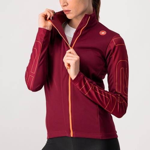 Castelli Transition W Jacket - Bordeaux/Brilliant Pink
