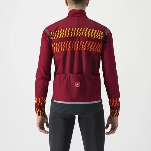 Castelli Unlimited Perfetto RoS 2 Jacket - Bordeaux/Goldenrod-Orange Rust