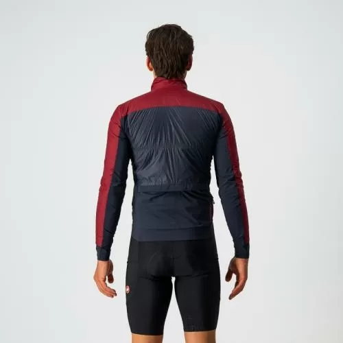 Castelli Unlimited Puffy Jacket - Bordeaux/Savile Blue-Indigo