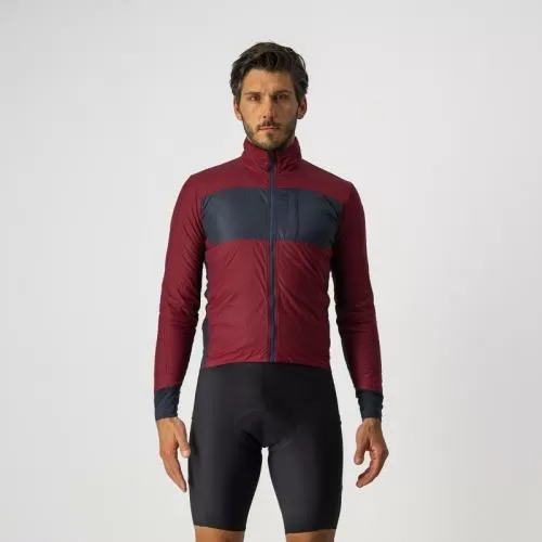 Castelli Unlimited Puffy Jacket - Bordeaux/Savile Blue-Indigo