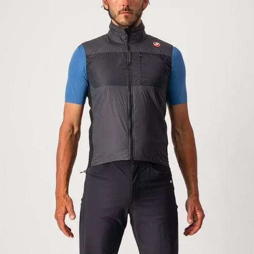 Castelli Unlimited Puffy Vest - Dark Gray/Black-Silver Gray