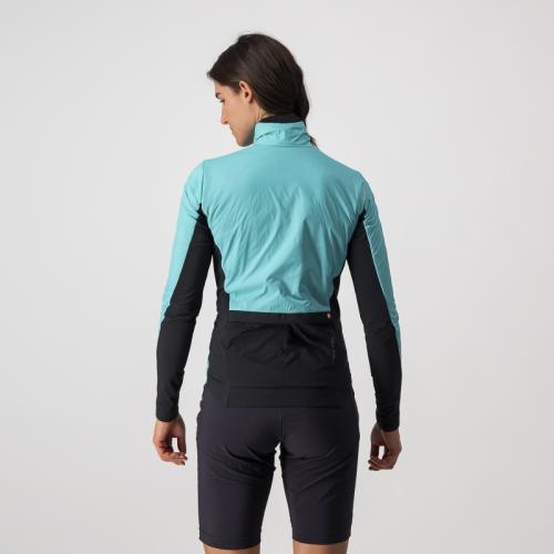 Castelli Unlimited W Puffy Jacket - Turquoise/Black-Light Gray