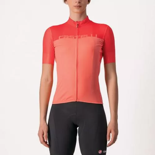 Castelli Velocissima Jersey - Coral Flash/Brilliant Pink
