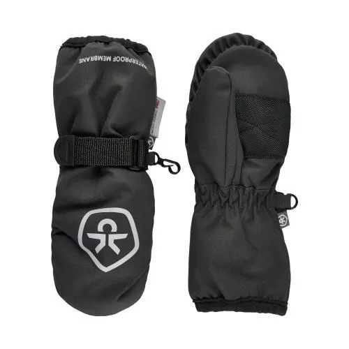 Color Kids Mittens Waterproof - black