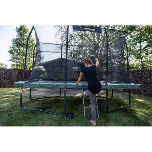 Jumpking Trampolin rect. Deluxe 244x366cm - schwarz