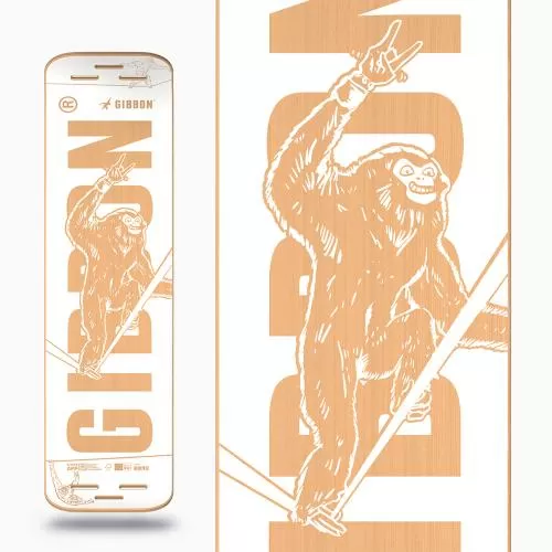 Gibbon Slackboard Arctic Rocker - weiss