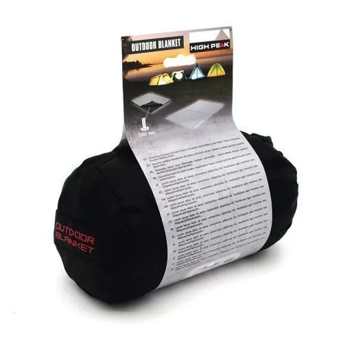 High Peak Picnic Blanket - gray black