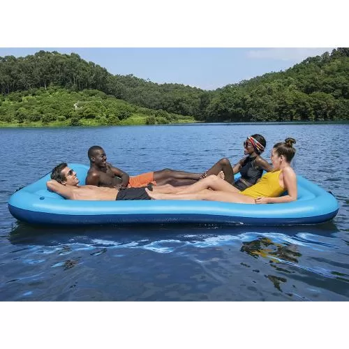 Bestway Hydro-Force Sun Soaker Giant Inf latable Floating Platform 290 x 191 cm - blue