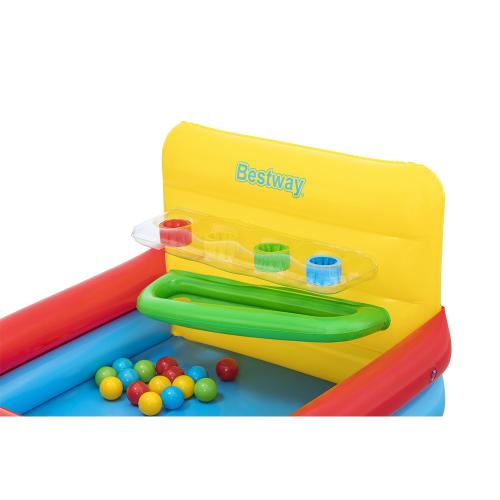 Bestway Bällebad Sort 'n Play mit 15 Spi elbällen 104 x 94 x 61 cm - blau rot