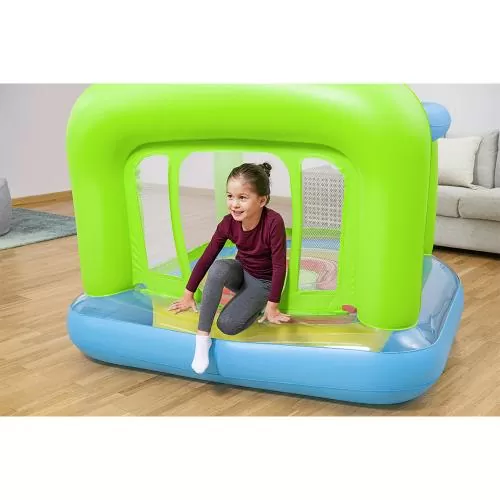 Bestway Jump-O-Rama aufblasbare Hüpfburg 170 cm x 158 cm x 127 cm - blau grün