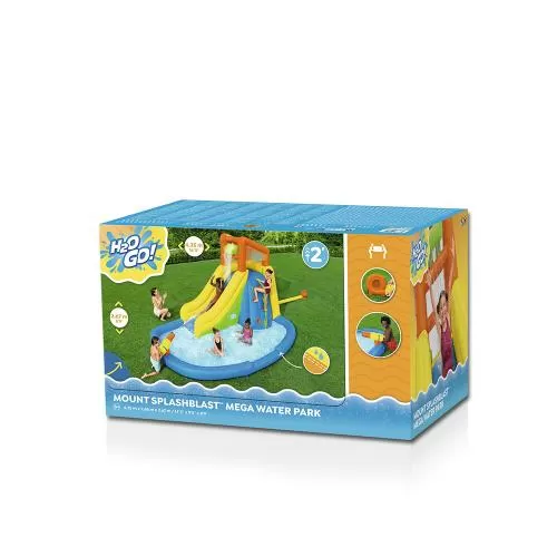 Bestway H2OGO! Mount Splashblast Kids Inflatable Mega Water Park 435 x 286 x 267 cm - multicolored