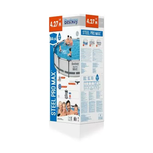 Bestway Steel Pro MAX Above Ground Pool Set 4.27 m x 84 cm - grey