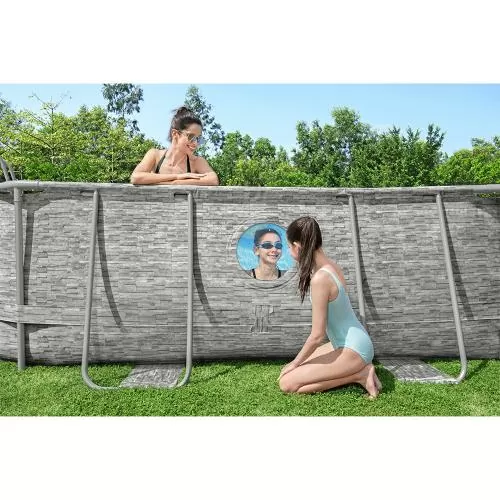 Bestway Power Steel Swim Vista Series II Above Ground Pool Set 488x305x107 cm - grey