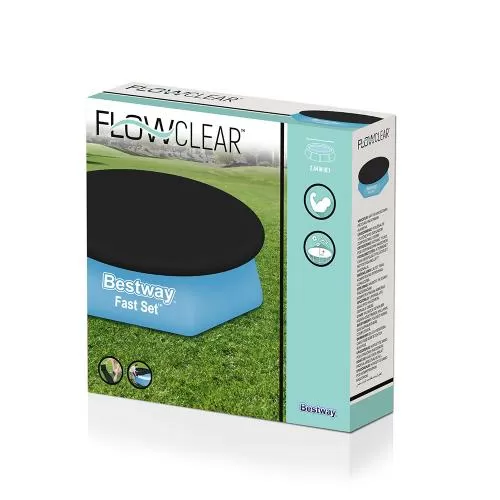 Bestway Fast Set Pool Cover 2.44 m - black