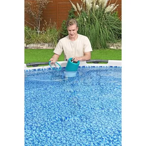 Bestway AquaClean Deluxe Pool Maintenanc e Kit with Vacuum and Skimmer - multicolored