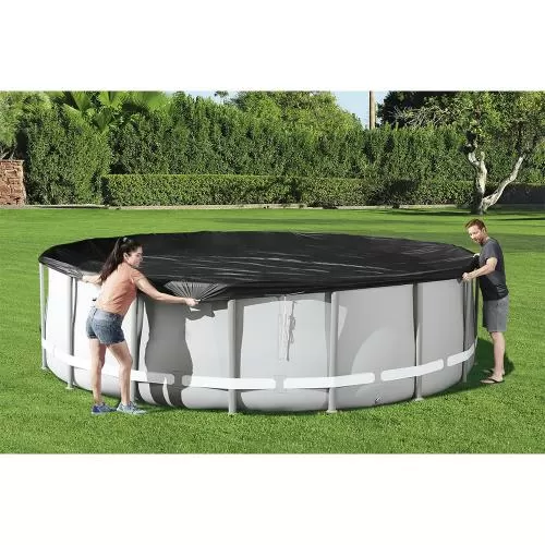 Bestway Flowclear Pool Cover 4.88 m - grey
