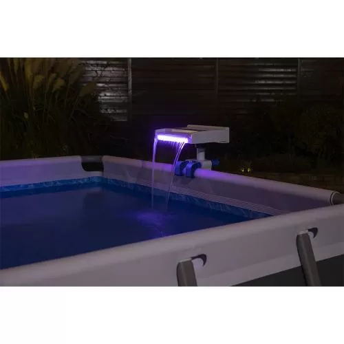 Bestway Soothing LED Pool Waterfall round - white blue
