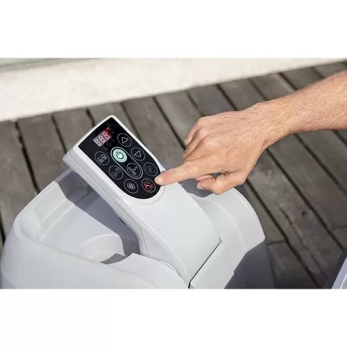Bestway Lay-Z-Spa Ibiza, aufblasbarer, energieef fizienter AirJetWhirlpool 180 x 180 x 66 - grün