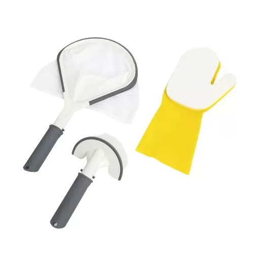 Bestway Lay-Z-Spa All in One Cleaning Tool Set - gray white