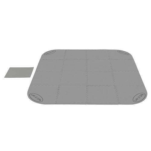 Bestway LAY-Z-SPA Bodenschutzfliesen-Set 196 x 196 cm - grau