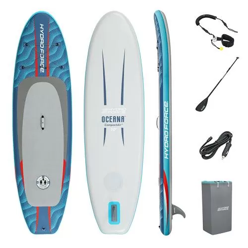 Bestway Hydro Force Oceana CompactAir Inflatable Paddleboard Set 305 x 84 x 15 cm - blue grey