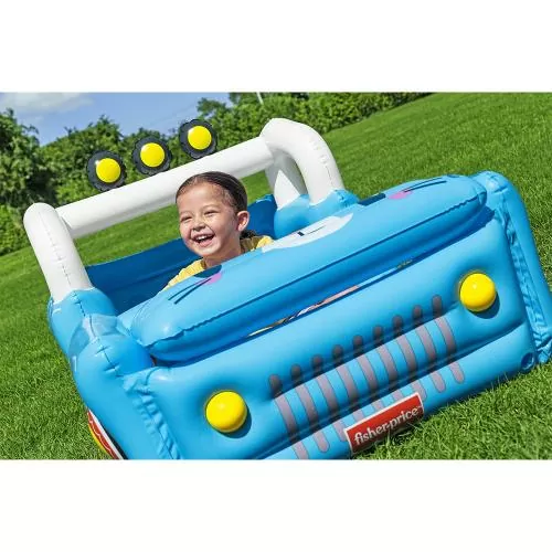 Bestway Fisher-Price Smilin' Safari Inflatable B all Pit with 25 Balls 117 x 76 x 61 cm - blue