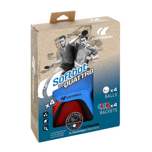 Cornilleau Table tennis rackets Softbat  Quattro - blue red