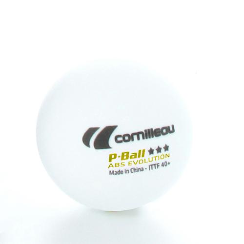 Cornilleau Tischtennisbälle ABS Evolutio n 3-Stern (3Stk.) - weiss