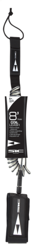 TAHE / SIC Coil Leash Black 8ft x 7mm