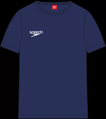 Speedo T-shirt with Small Logo Unisex Teamwear Male Adult - Navy