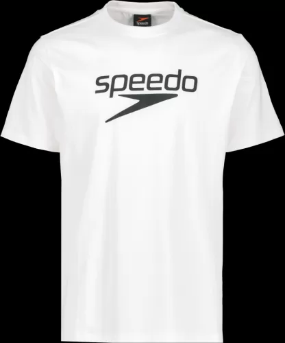 Speedo T-shirt Big Logo Unisex Teamwear Male Adult - White