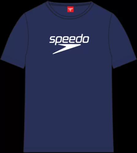 Speedo T-shirt Big Logo Unisex Teamwear Male Adult - Navy