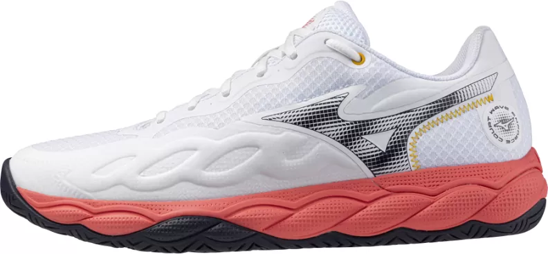 Mizuno Sport WAVE ENFORCE COURT AC Tennis - white/baritone blue/calypsocor