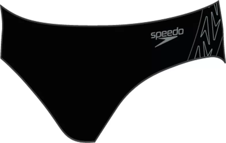 Speedo Hyper Boom Splice 7cm Brief Swimwear Male Adult - Black/Dove Grey