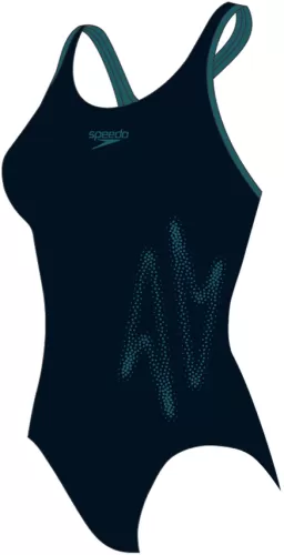 Speedo HyperBoom Racerback Swimwear Female Adult - Black/Ocean Depth